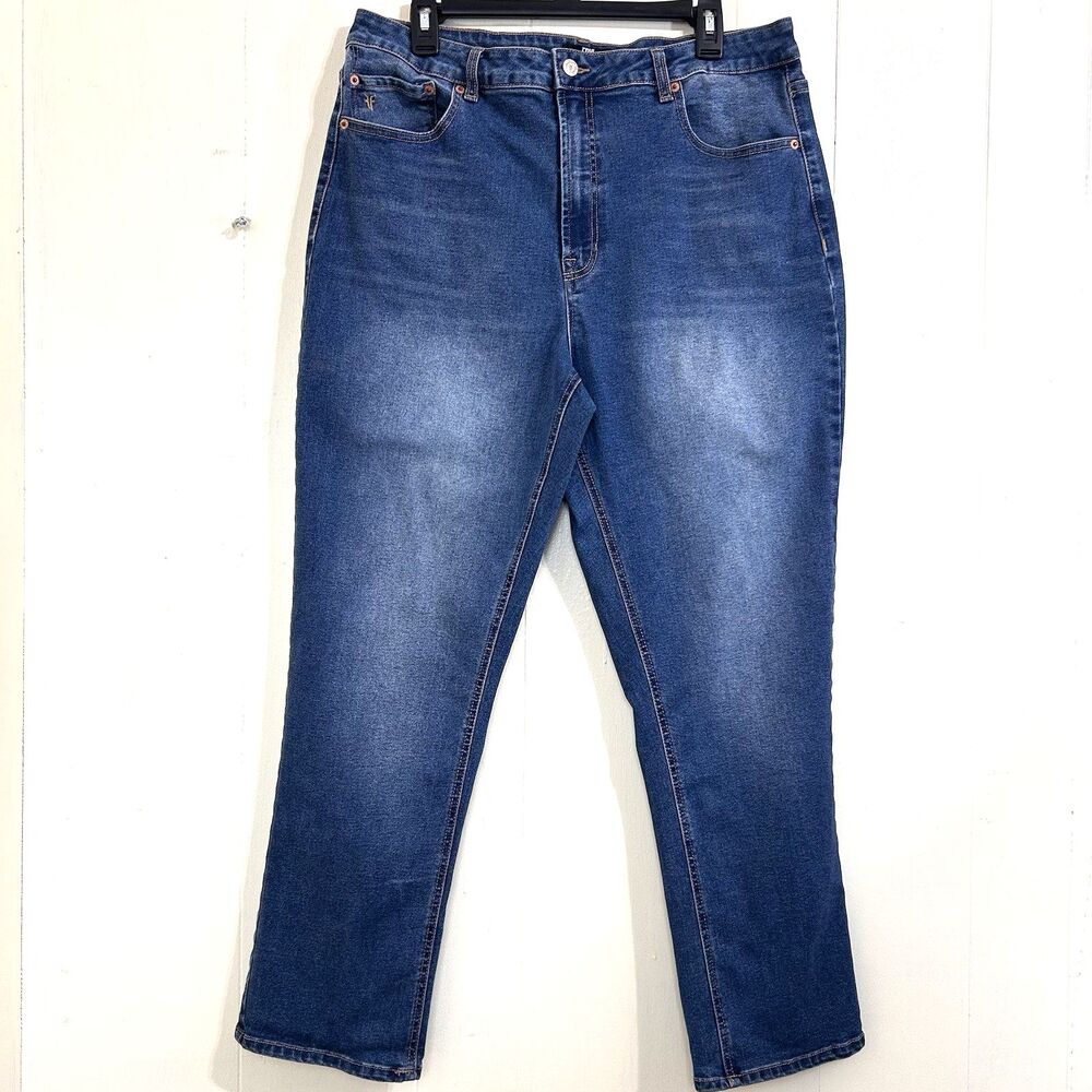 FRYE Jeans Size 14 Women Blue Denim High Rise Skinny Legs Casual Jeans Size 14
